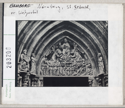 Vorschaubild Nürnberg: St. Sebald, rechtes Westportal, Jüngstes Gericht 